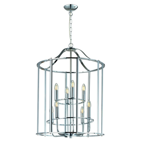 (image for) 8 Light Lantern - Polished Chrome